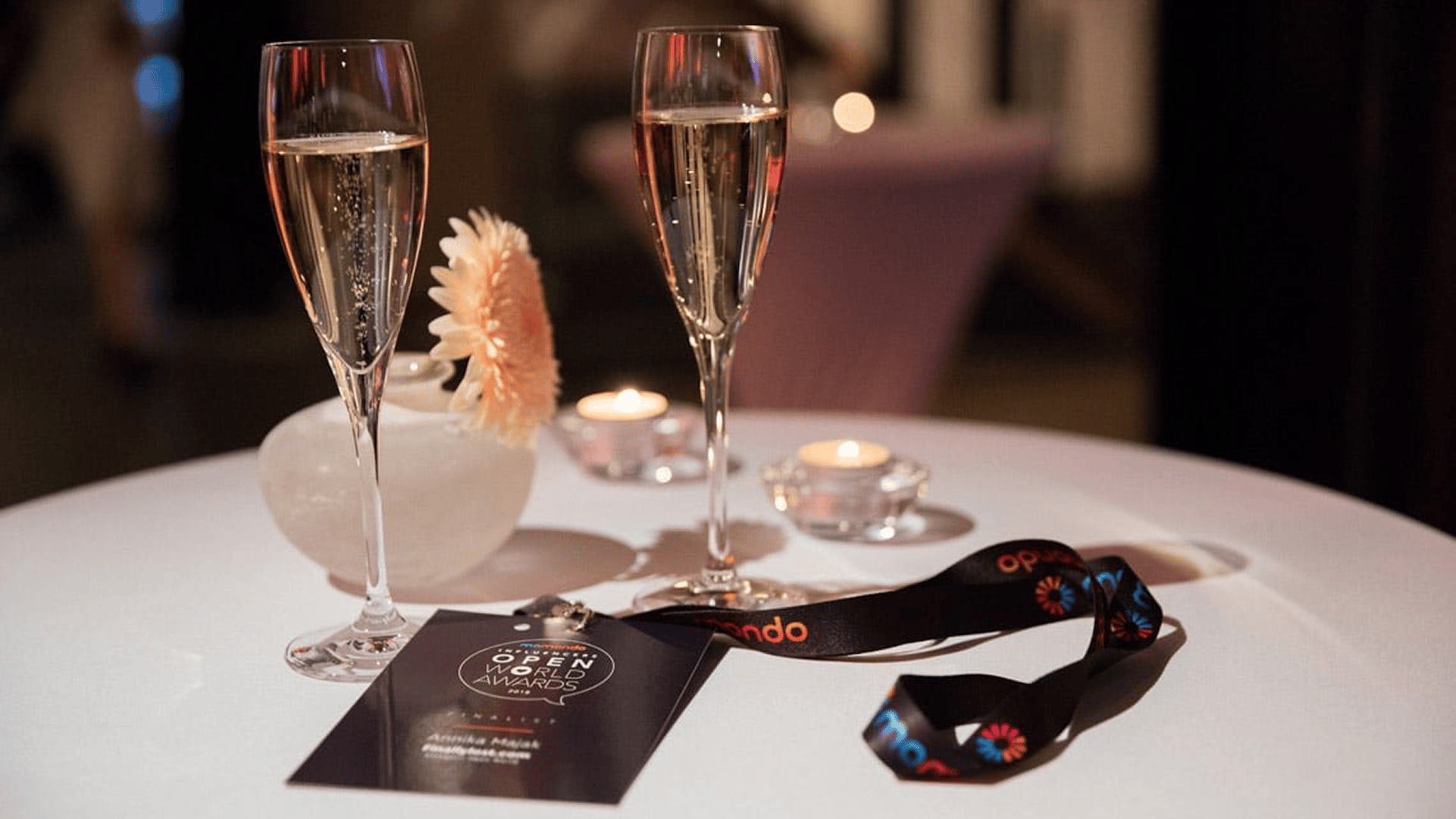 Personalised event name badge and lanyard