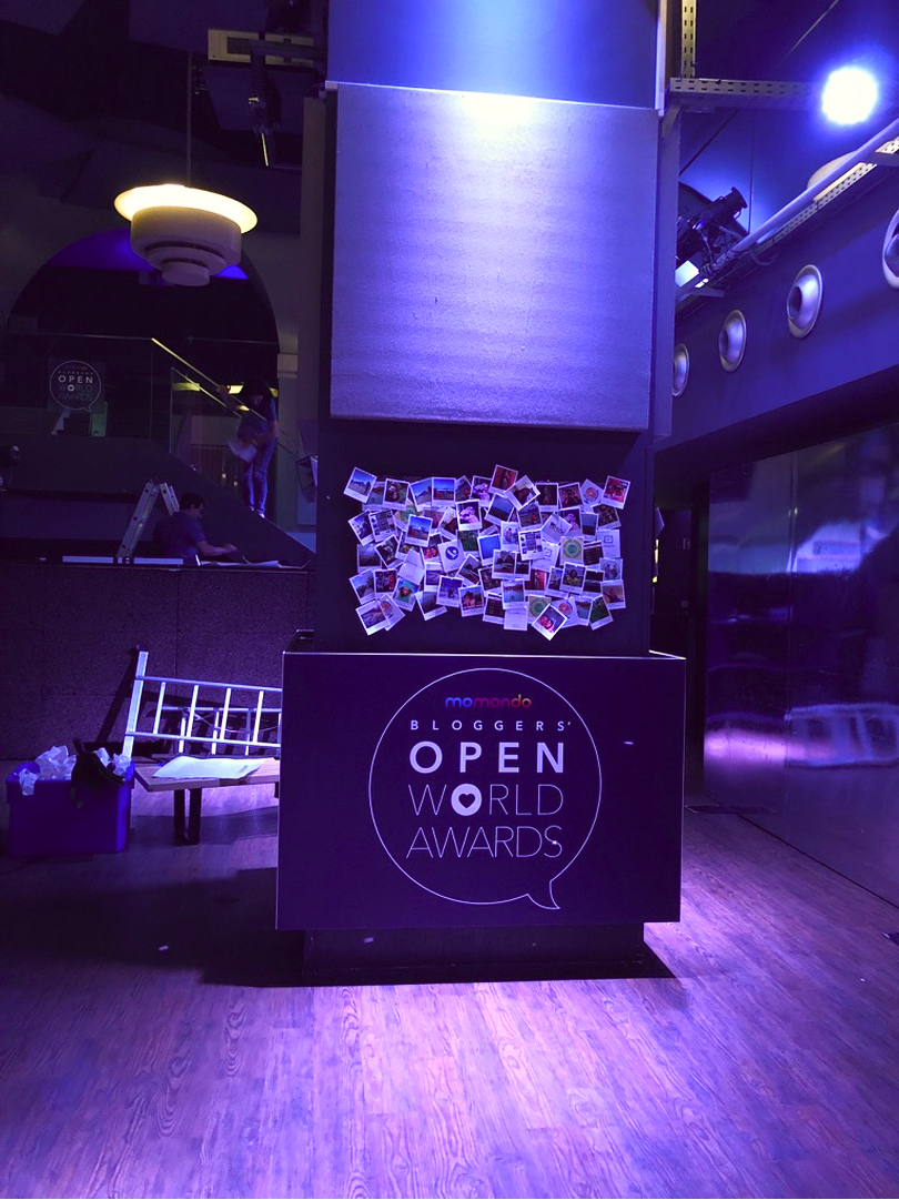 Personalised Polaroid card installation at the event